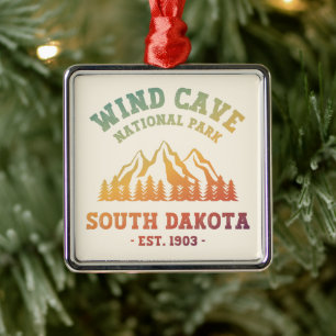Nationaal park Wind Cave South Dakota Metalen Ornament