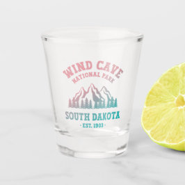 Nationaal park Wind Cave South Dakota Shot Glas