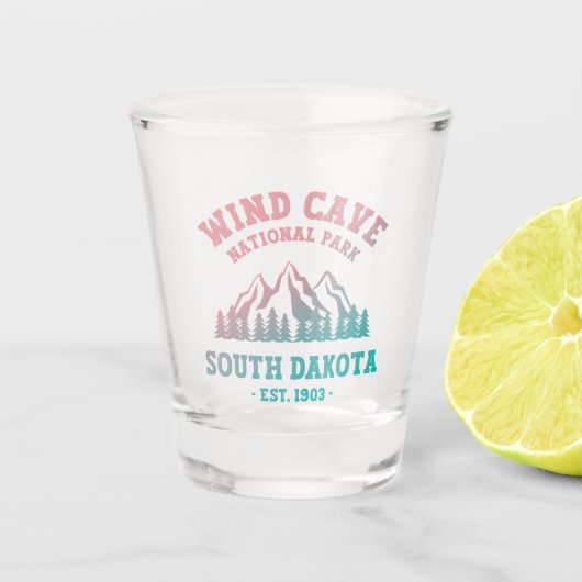 Nationaal park Wind Cave South Dakota Shot Glas (Voorkant)