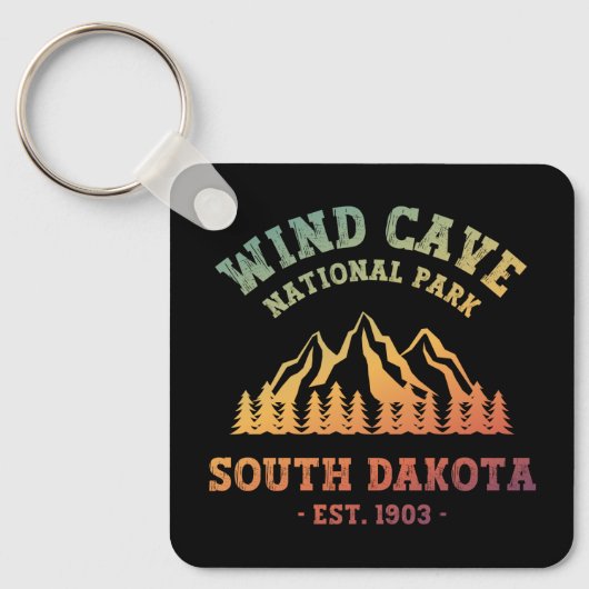 Nationaal park Wind Cave South Dakota Sleutelhanger (Voorkant)