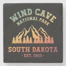 Nationaal park Wind Cave South Dakota Stenen Onderzetter