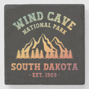 Nationaal park Wind Cave South Dakota Stenen Onderzetter