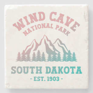 Nationaal park Wind Cave South Dakota Stenen Onderzetter