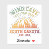 Nationaal park Wind Cave South Dakota Sticker (Vel)