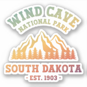 Nationaal park Wind Cave South Dakota Sticker