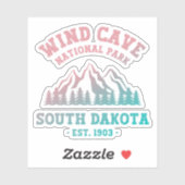 Nationaal park Wind Cave South Dakota Sticker (Vel)