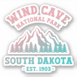 Nationaal park Wind Cave South Dakota Sticker