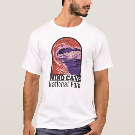Nationaal park Wind Cave South Dakota  T-shirt (Voorkant)