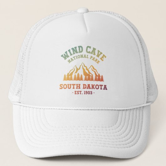 Nationaal park Wind Cave South Dakota Trucker Pet (Voorkant)