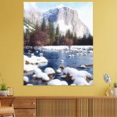 Nationaal park Winter Yosemite Canvas Afdruk (Insitu (Woonkamer))