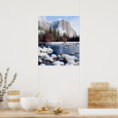 Nationaal park Winter Yosemite Poster (Keuken)