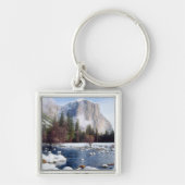 Nationaal park Winter Yosemite Sleutelhanger (Voorkant)