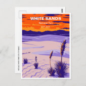  Nationaal Park Wit-zand Nieuw Mexico Briefkaart (Voorkant / Achterkant)