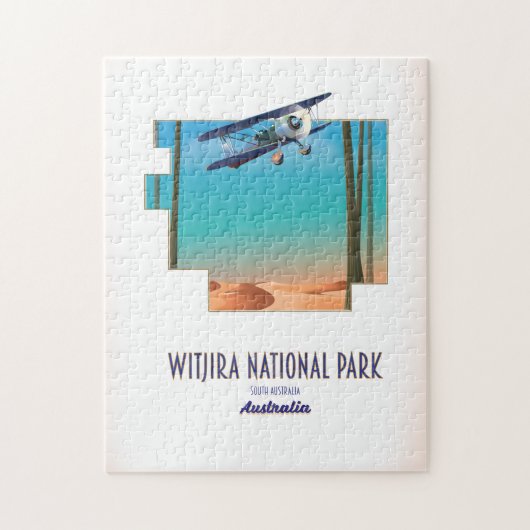Nationaal park Witjira Australië kaart Legpuzzel (Verticaal)
