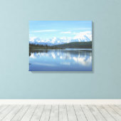 Nationaal park Wonder Lake - Denali Canvas Afdruk (Insitu (Houten vloer))
