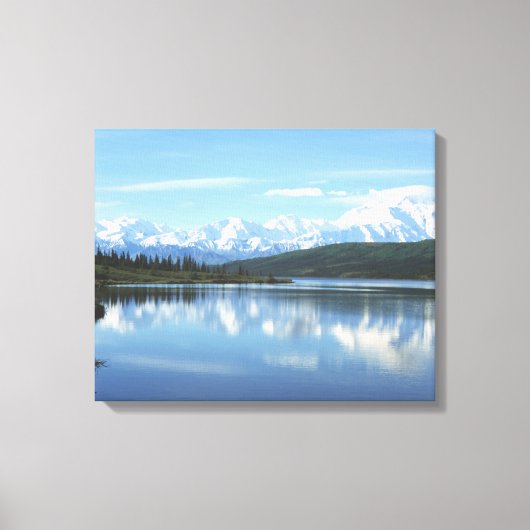 Nationaal park Wonder Lake - Denali Canvas Afdruk (Voorkant)