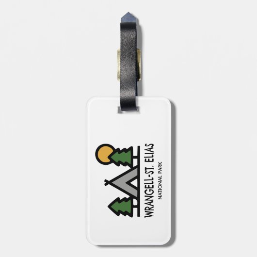 Nationaal park Wrangell-St. Elias Bagagelabel (Achterkant verticaal)