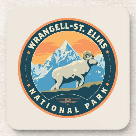 Nationaal park Wrangell-St Elias Bier Onderzetter (Voorkant)