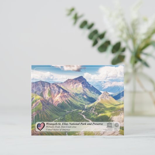 Nationaal Park Wrangell-St. Elias en Preserve Briefkaart (Staand voorkant)