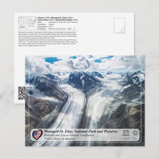 Nationaal Park Wrangell-St. Elias en Preserve Briefkaart (Voorkant / Achterkant)