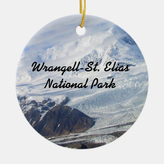 Nationaal Park Wrangell-St. Elias Keramisch Ornament (Voorkant)