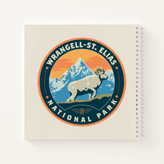 Nationaal park Wrangell-St Elias Notitieboek (Achterkant)