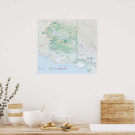 Nationaal park Wrangell St. Elias Poster (Keuken)