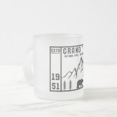  Nationaal Park Wyoming Mountain Matglas Koffiemok (Voorkant links)