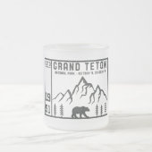  Nationaal Park Wyoming Mountain Matglas Koffiemok (Center)