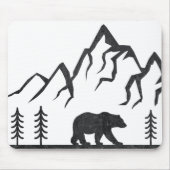  Nationaal Park Wyoming Mountain Muismat (Voorkant)