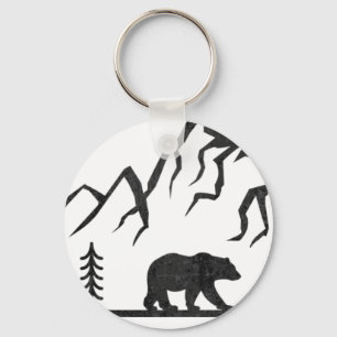  Nationaal Park Wyoming Mountain Sleutelhanger