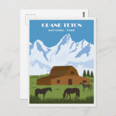 nationaal park Wyoming Travel Briefkaart (Voorkant / Achterkant)