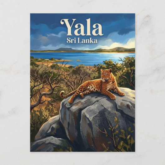 Nationaal park Yala Sri Lanka Briefkaart (Voorkant)