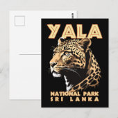 Nationaal park Yala - Sri Lanka Leopard Briefkaart (Voorkant / Achterkant)