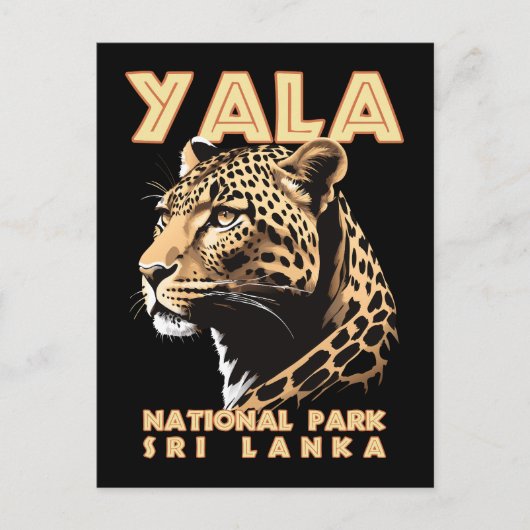 Nationaal park Yala - Sri Lanka Leopard Briefkaart (Voorkant)