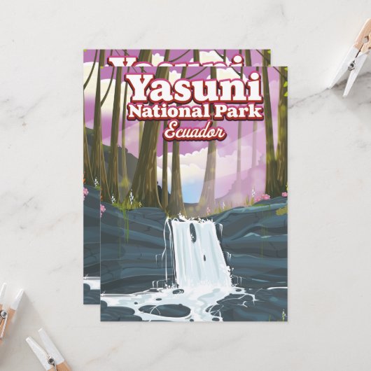 Nationaal park Yasuni Ecuador (Voorkant / Achterkant in situ)