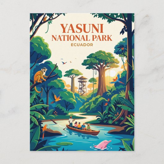 Nationaal park Yasuni Ecuador Briefkaart (Voorkant)