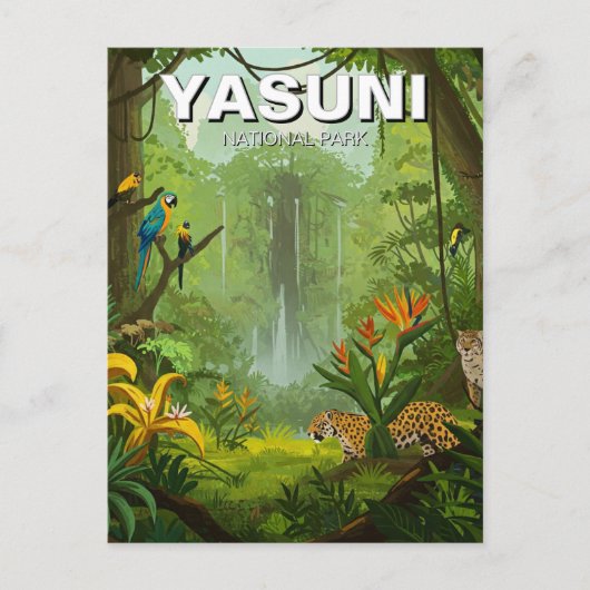 Nationaal park Yasuni Ecuador Briefkaart (Voorkant)
