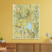 Nationaal park Yellowstone 3 Canvas Afdruk (Insitu (Woonkamer))