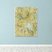 Nationaal park Yellowstone 3 Canvas Afdruk (Insitu (Houten vloer))