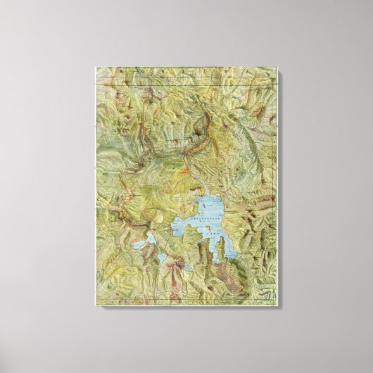 Nationaal park Yellowstone 3 Canvas Afdruk (Voorkant)
