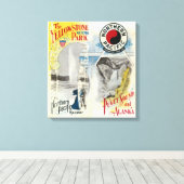 Nationaal park Yellowstone 4 Canvas Afdruk (Insitu (Houten vloer))