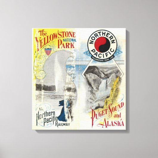 Nationaal park Yellowstone 4 Canvas Afdruk (Voorkant)