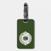 Nationaal Park Yellowstone Bagagelabel (Achterkant verticaal)