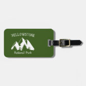 Nationaal Park Yellowstone Bagagelabel (Voorkant horizontaal)