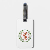 Nationaal Park Yellowstone Bagagelabel (Achterkant verticaal)