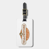 Nationaal Park Yellowstone Bagagelabel (Voorkant verticaal)