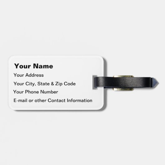 Nationaal Park Yellowstone Bagagelabel (Achterkant horizontaal)