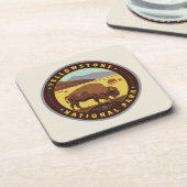 Nationaal Park Yellowstone Bier Onderzetter (Linkerzijde)