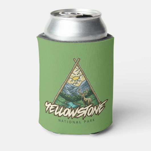 Nationaal Park Yellowstone Blikjeskoeler (Blikje Achterkant)